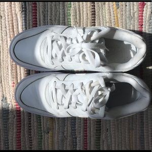 Women’s white Nikes